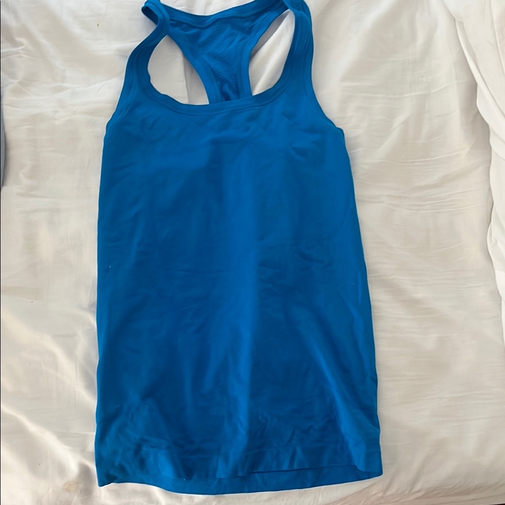 Lululemon blue race back tank